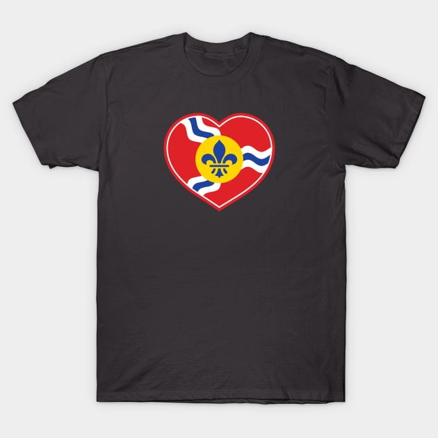 I Heart Saint Louis T-Shirt by BentonParkPrints